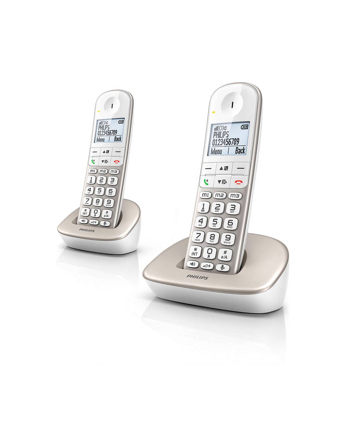 Téléphone Duo Philips Xl490 Grand écran, Son Clair, Mains Libres - Philips-0