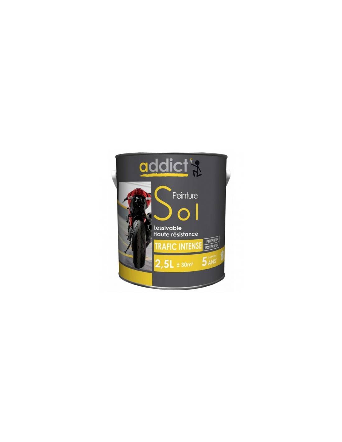 Peinture Sol 2.5 Litres Blanc - Addict-1
