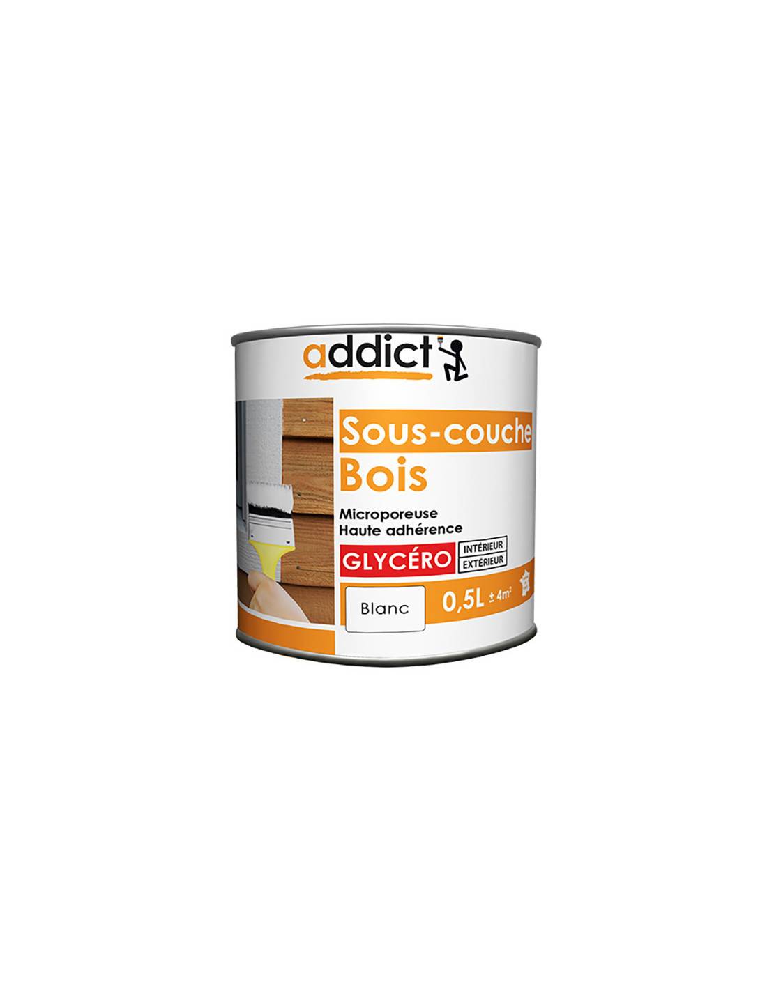 Sous-couche Bois Addict 0,5l Préparation Bois Avant Peinture - Addict-0