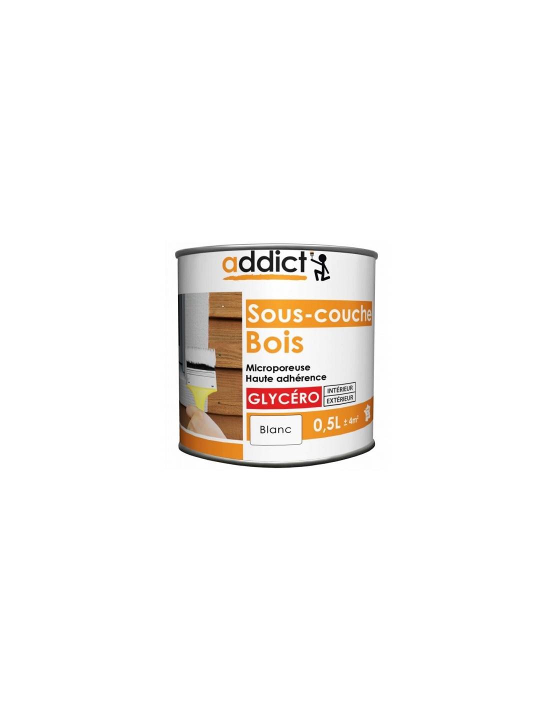 Sous-couche Bois Addict 0,5l Préparation Bois Avant Peinture - Addict-1
