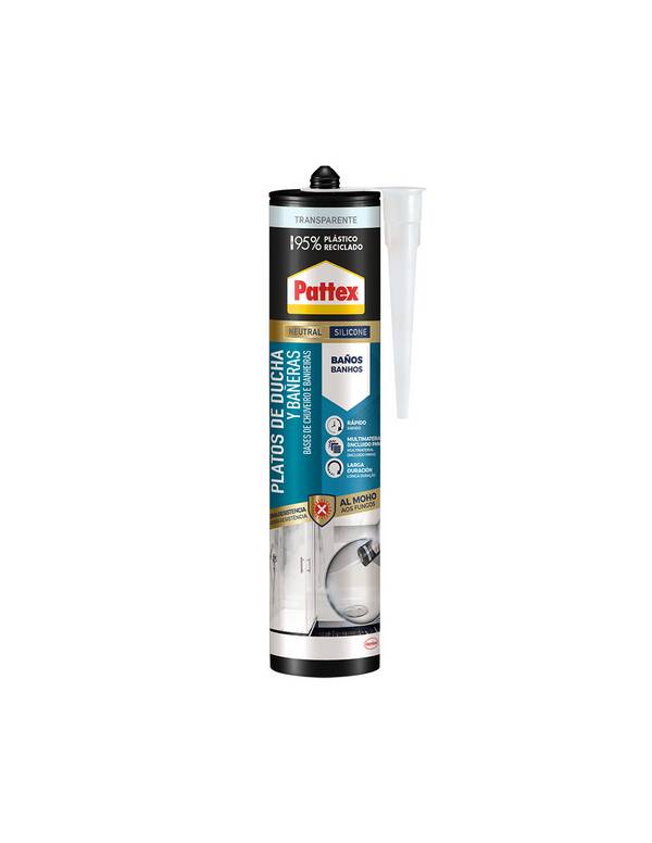Pattex Douche & Baignoire Mastic Silicone étanche Transparent - Pattex