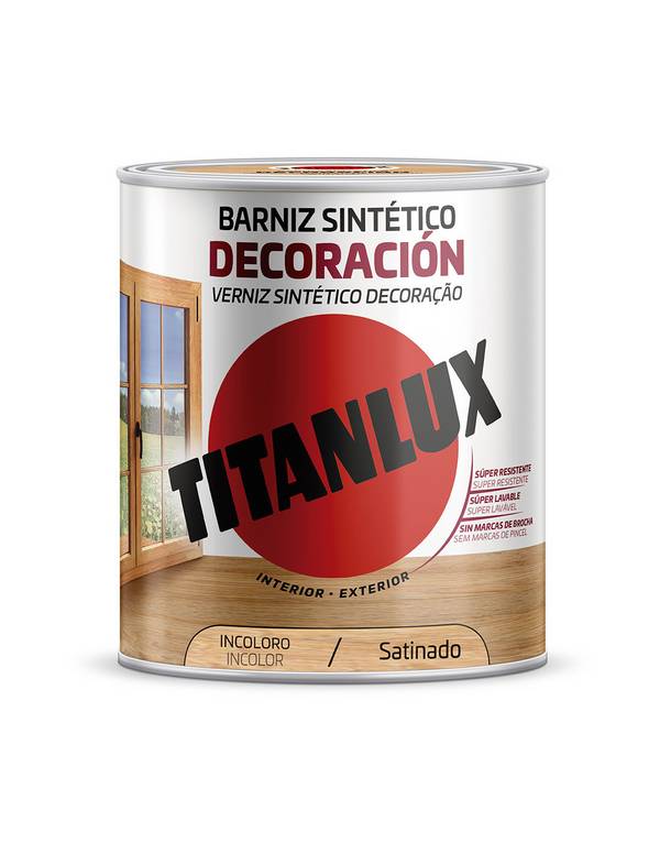 Vernis Satiné Décoration Titanlux Protection Durable, Finition Satinée - Titan