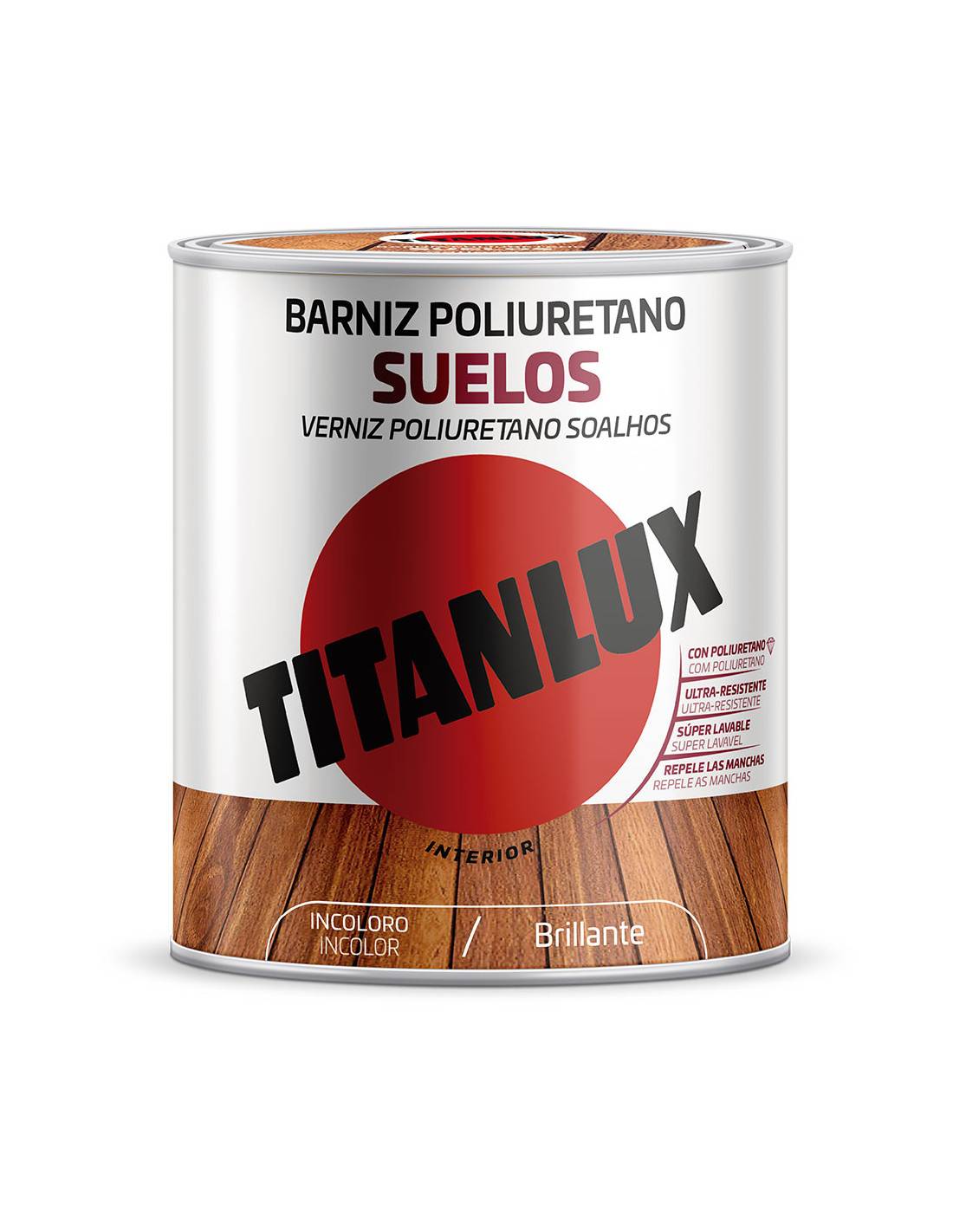 Vernis Sols Polyuréthane Titanlux Haute Résistance, Finition Brillante Durable - Titan-0