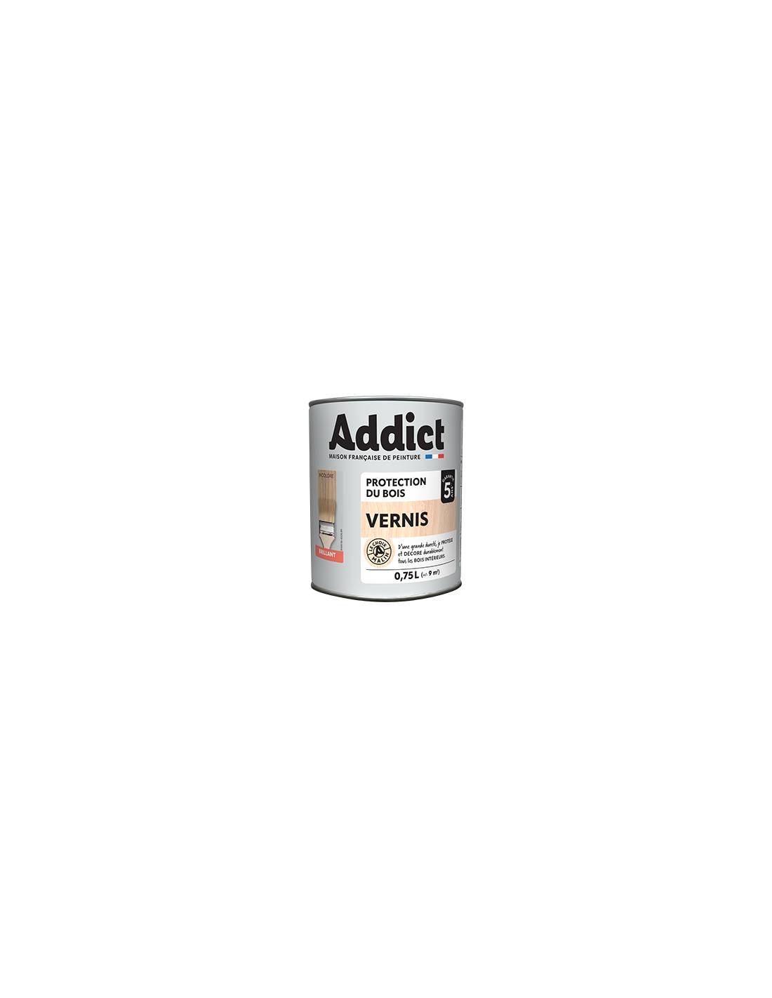 Vernis Bois Brillant Incolore Protection Durable Brillance éclatante - Addict-0