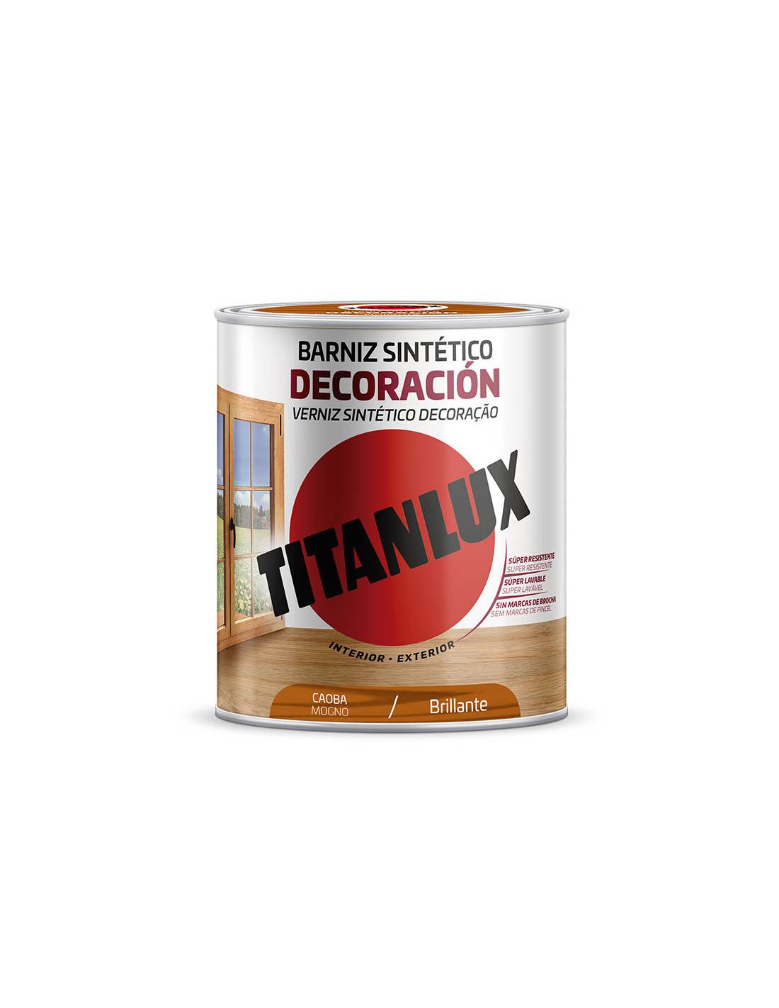 Vernis Acajou Brillant Titanlux Protection Et Finition Brillante Acajou - Titan-0