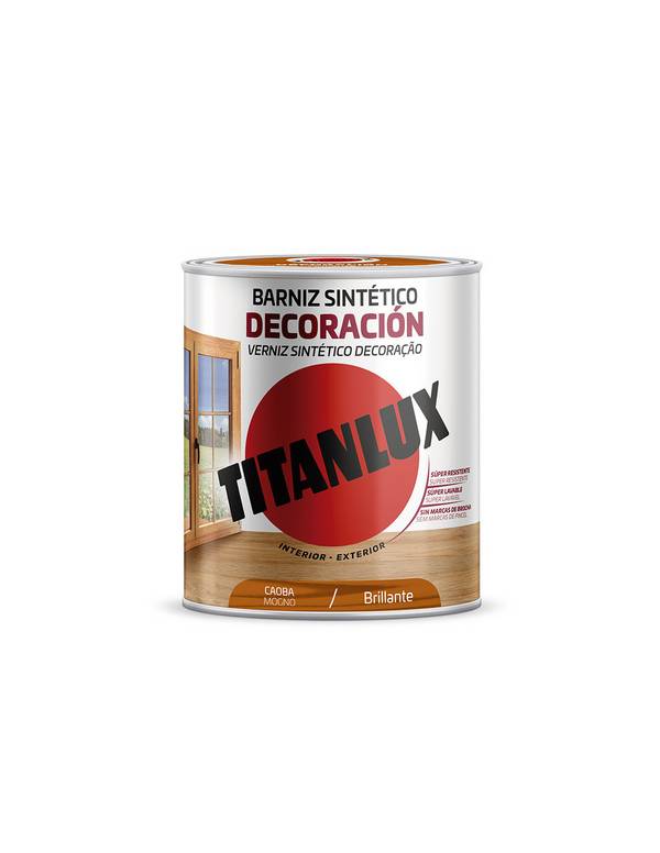 Vernis Acajou Brillant Titanlux Protection Et Finition Brillante Acajou - Titan