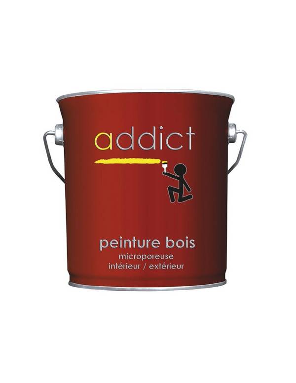 Peinture Bois 2.5 Litres Rouge Basque - Addict