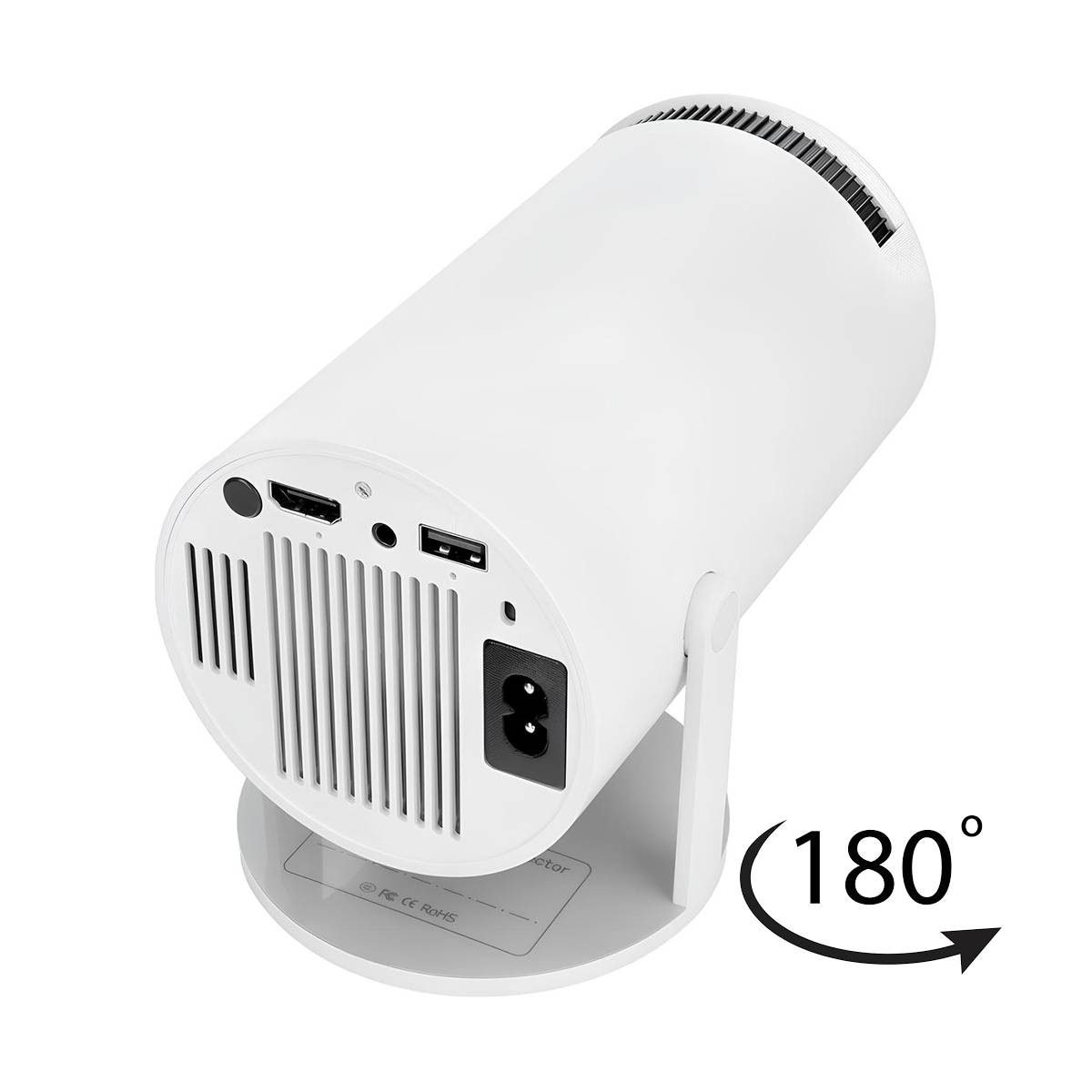 Mini Vidéoprojecteur Portable HY300 Android 11 Bluetooth / WiFi Rotation 180°-3