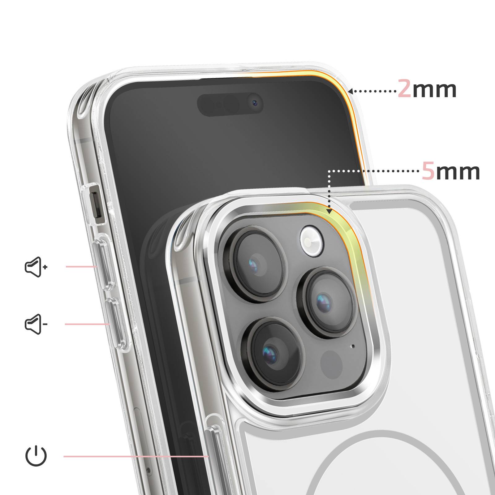Coque MagSafe pour iPhone 14 Pro Max Protection Bi-matière Ultra Renforcé-2