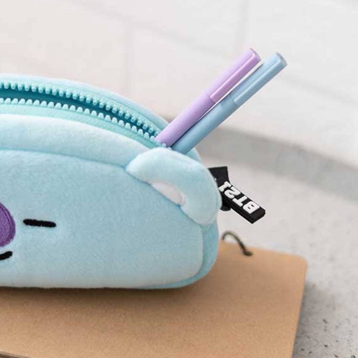 Trousse à Crayons KOYA en Peluche avec Fermeture Zippée-4