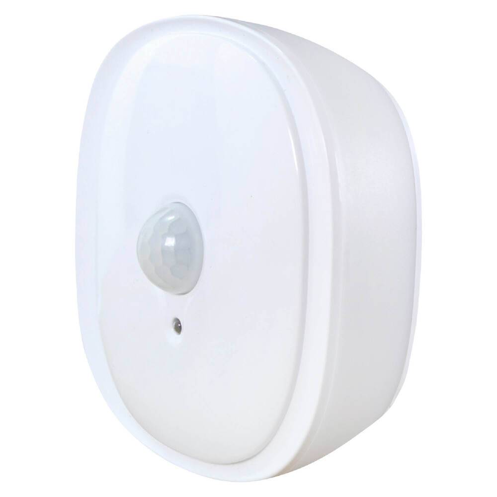Veilleuse LED à piles, 0.5W, 25 lumens, 3000K, détecteur de mouvement, crépusculaire, fixation aimantée- Tibelec-0