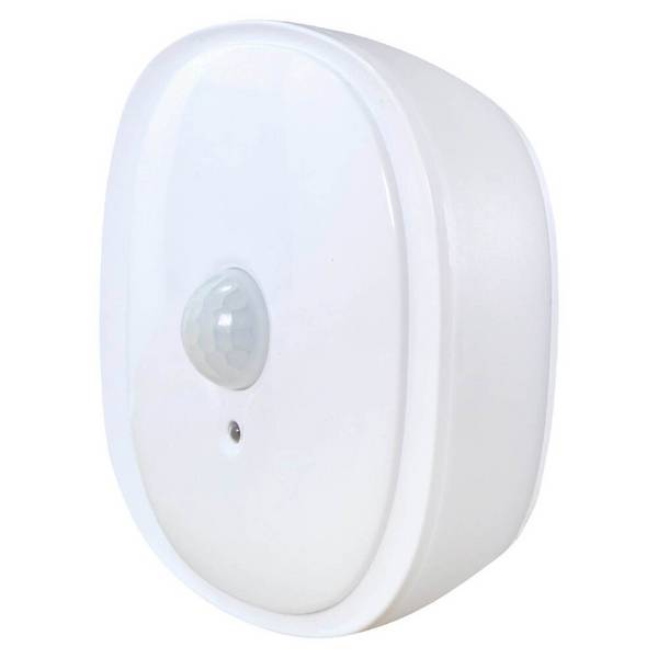 Veilleuse LED à piles, 0.5W, 25 lumens, 3000K, détecteur de mouvement, crépusculaire, fixation aimantée- Tibelec