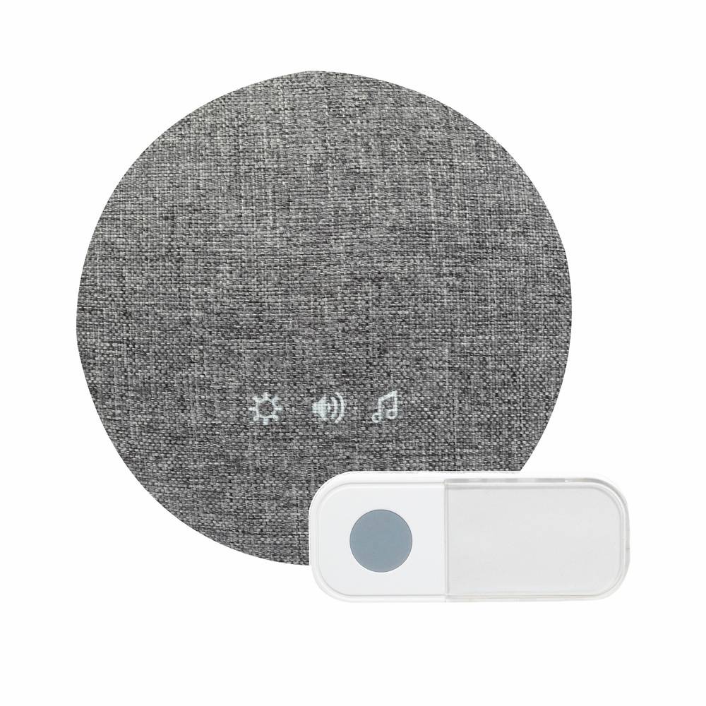 Kit carillon sans fil rond à piles + bouton, portée de détection 300m, 36 mélodies, garantie 5 ans - Tibelec-0