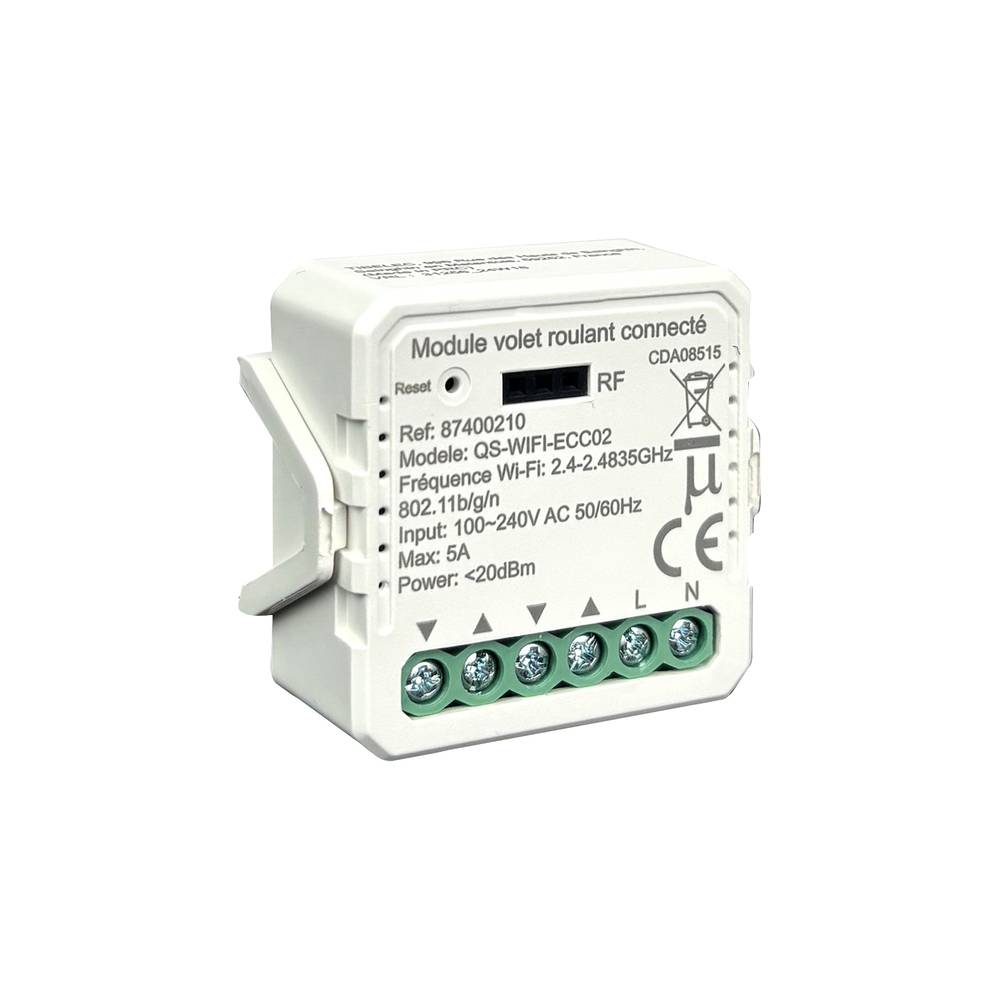 Module volet roulant connecté Wi-Fi, compatible assistants vocaux - Tibelec-0