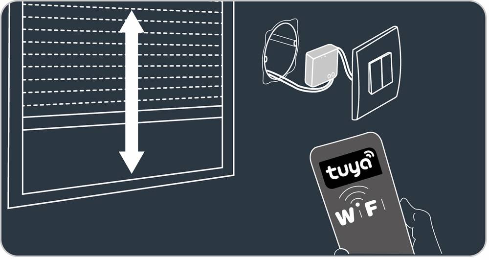 Module volet roulant connecté Wi-Fi, compatible assistants vocaux - Tibelec-2
