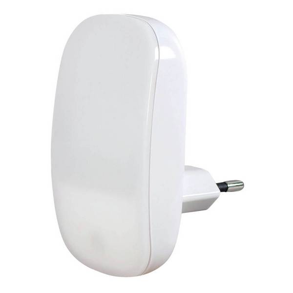 Veilleuse LED 0.25W, 4000K blanc-chaud, crépusculaire - Tibelec