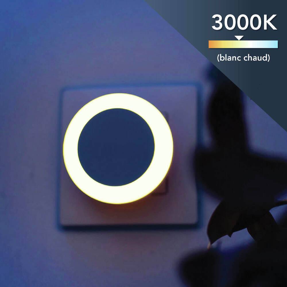 Veilleuse LED 0.5W, 6 lumens, 3000K blanc-chaud - Tibelec-1
