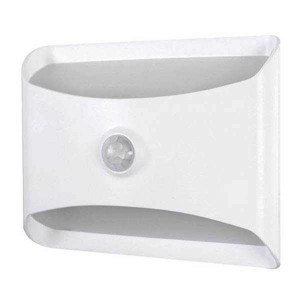 Veilleuse LED à piles 0.5W, 30 lumens, 3000K, détecteur de mouvement, crépusculaire, fixation aimantée - Tibelec