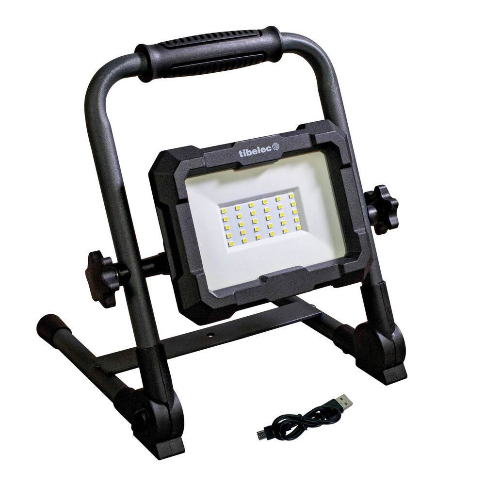 Projecteur LED de rechargeable USB pliable 30W 2700 lm IP54 IK07 4000K power bank Gar. 3 ans-0