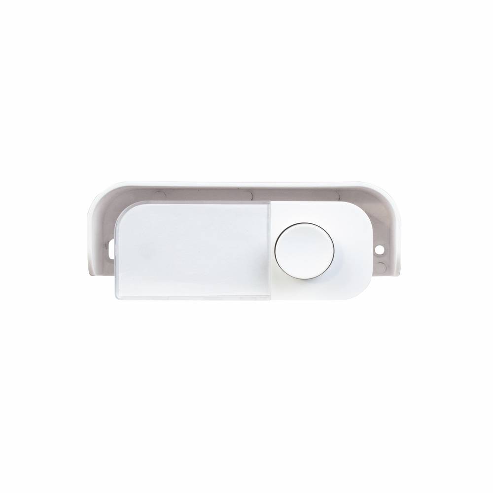 Bouton de carrillon à visière, filaire avec porte-étiquette, IP44, garantie 5 ans - Tibelec-2