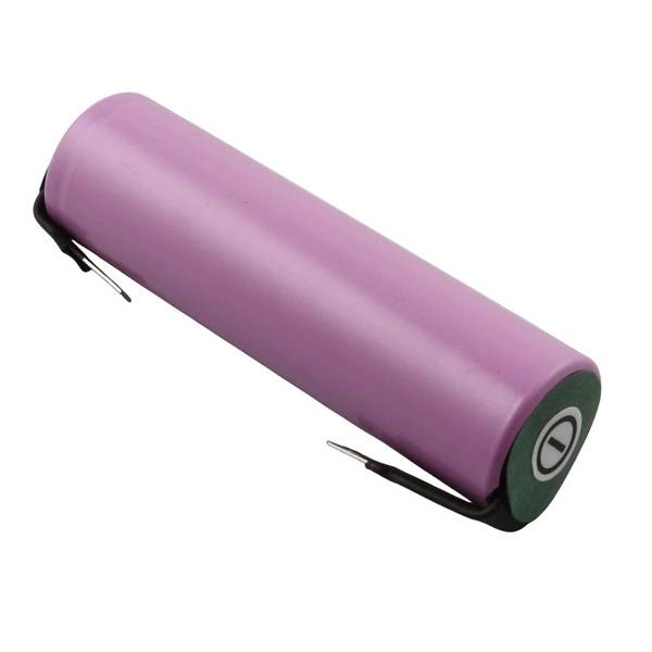Batterie Cellule 18650 Li-ion 3,7V 2600mAh 9,6Wh avec Plats à Souder