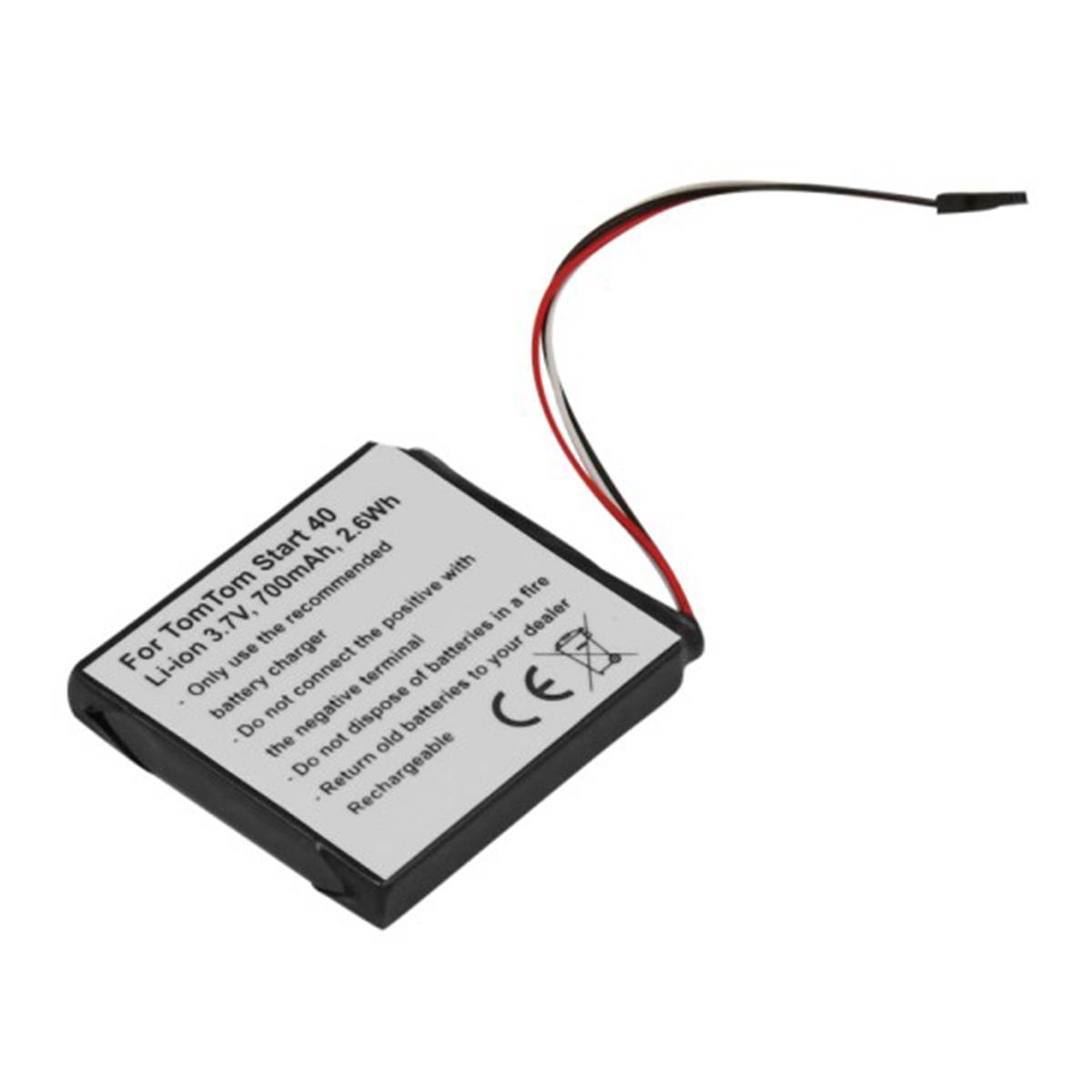 Batterie pour Appareils GPS TomTom START 40 Europe Li-ion 3.7V 700mAh 2.6Wh-1