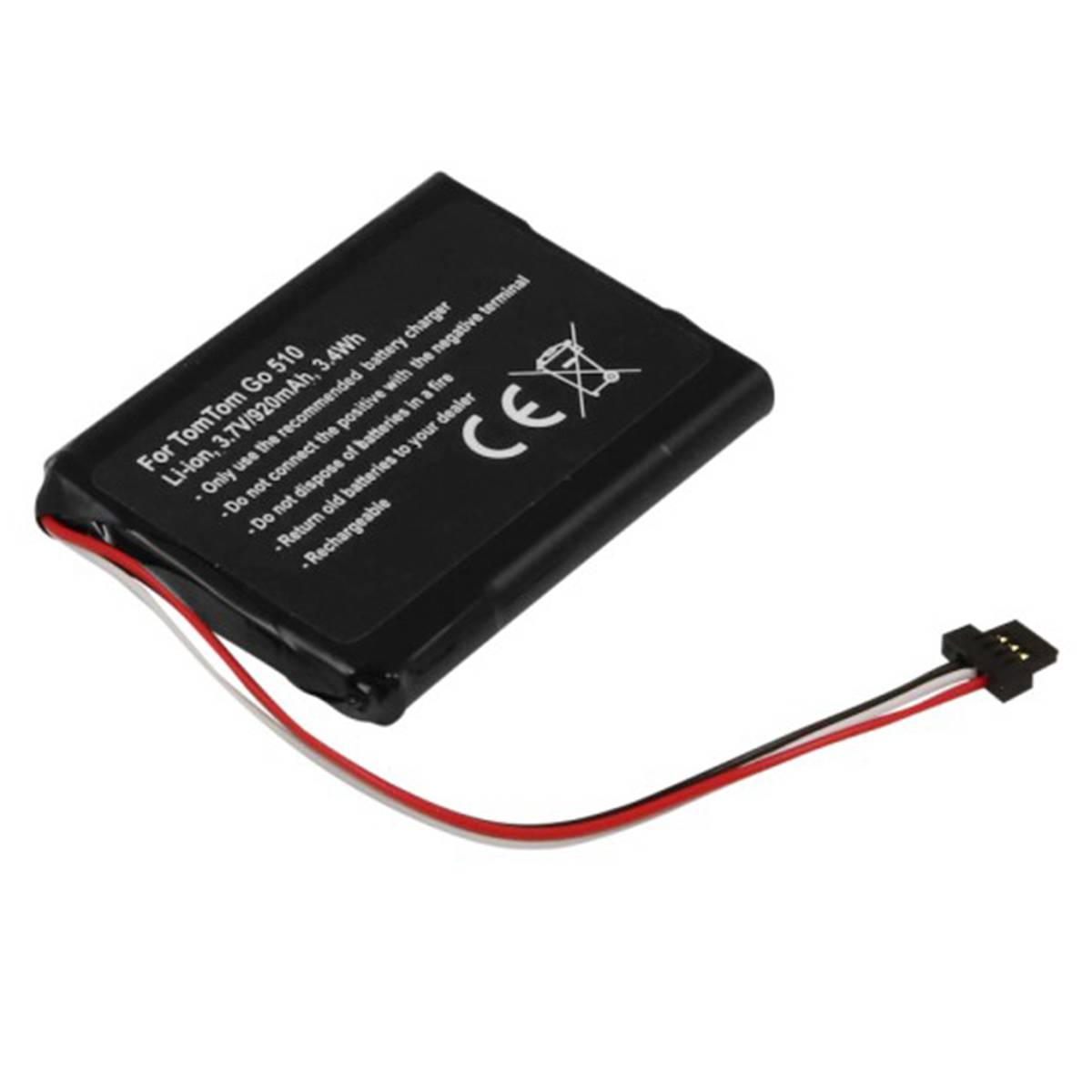 Batterie pour Appareils GPS TomTom GO 510 Li-ion 3.7V 920mAh 3.4Wh-1