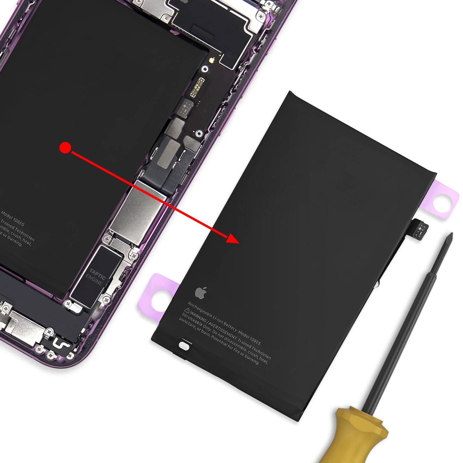 Batterie de remplacement pour iPhone 16 Plus Original Li-ion 4674mAh-2