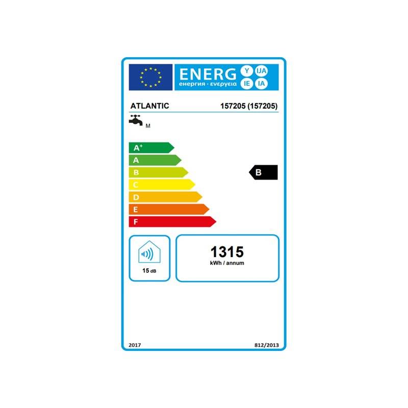 Chauffe-eau électrique ATLANTIC Linéo Connecté plat 40 Litres-2