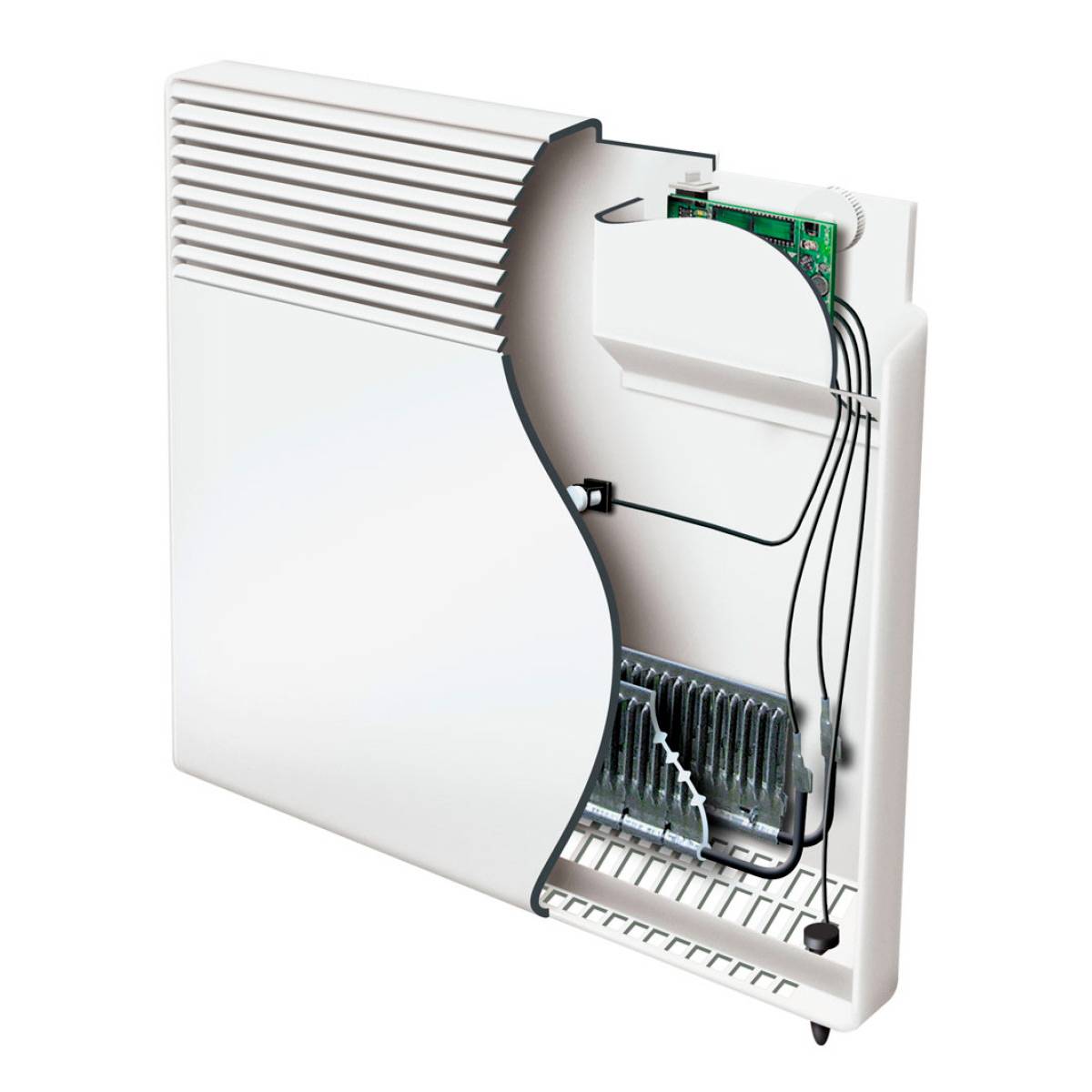 Convecteur électrique F617 blanc 1000W - ATLANTIC - 561731-1