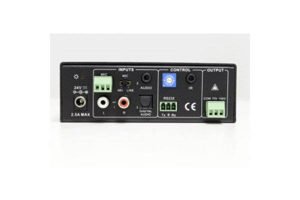 ALTIMIUM - Amplificateur Audio 40W (70V/100V) - 3 Line In/1 entrée MIC-0