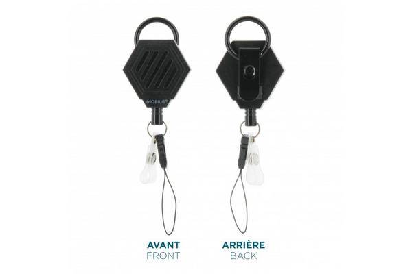MOBILIS Dérouleur rétractable automatique pour smartphone/HHD 001392 80 cm-0