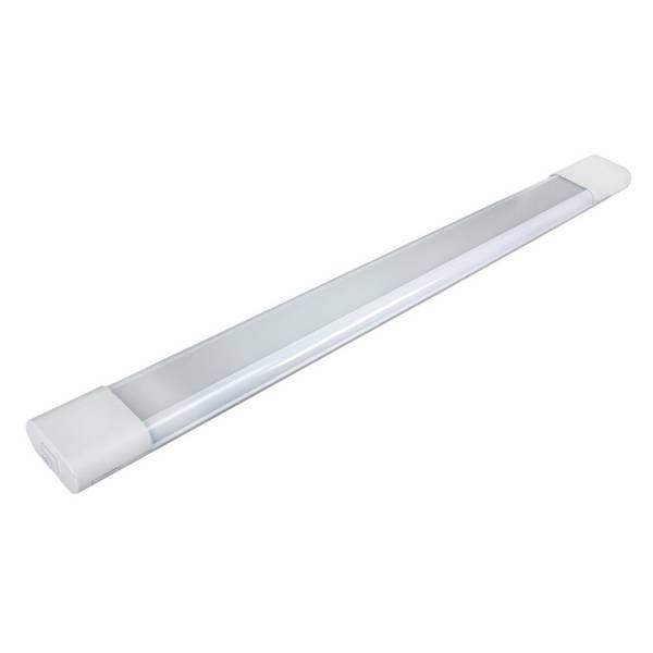 Réglette LED Blanc 12W, 900 lumens, 4000K, interrupteur on/off, bornier connexion intégrée, garantie 5 ans - Tibelec