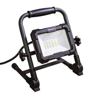 Projecteur LED de chantier filaire pliable 50W, 4600 lumens, IP65, IK07, 4000K blanc-neutre, garantie 3 ans - Tibelec-0