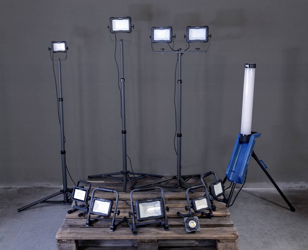 Projecteur LED de chantier filaire 20W, 1800 lumens, IP65, 4000K blanc-neutre - Tibelec-4