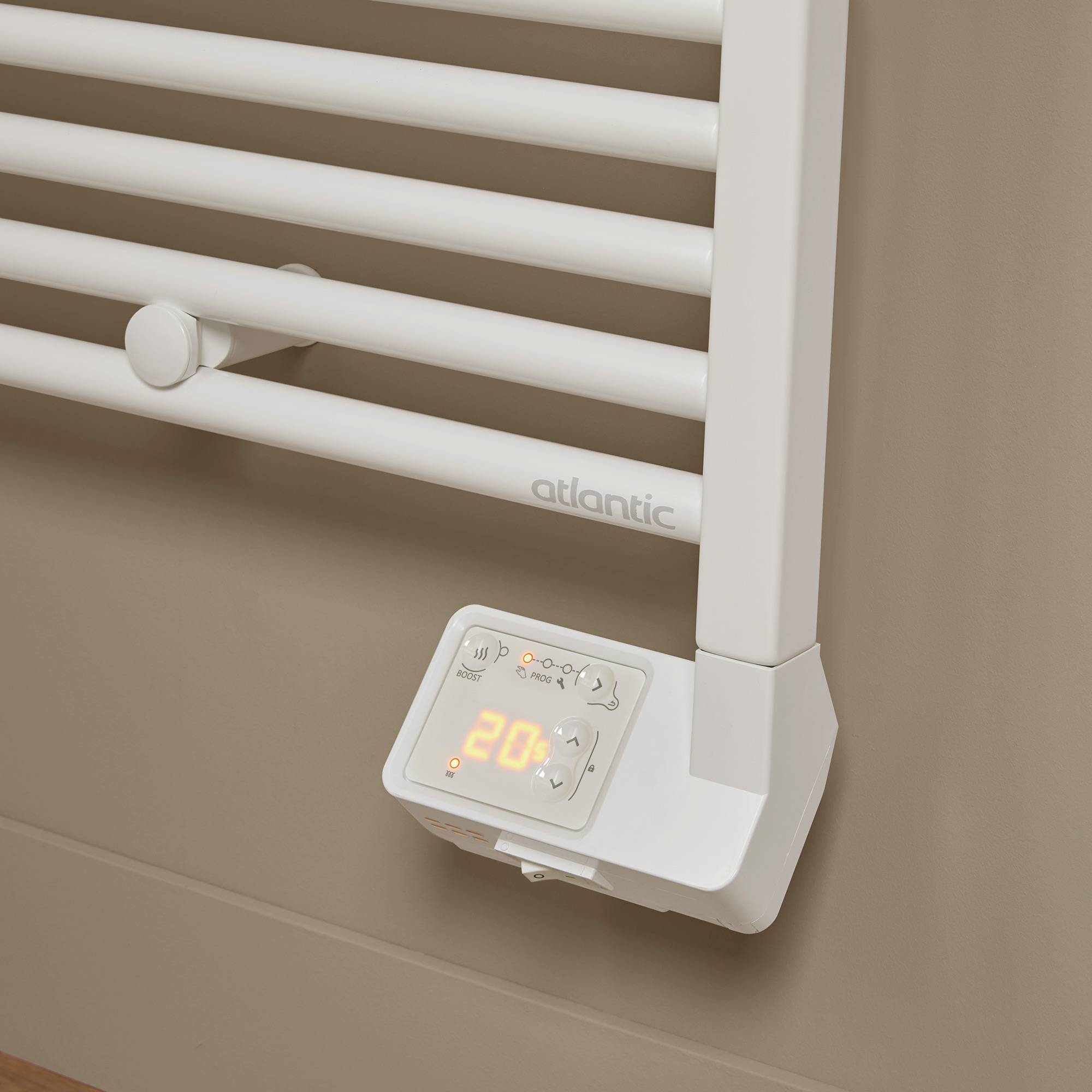 Sèche-serviettes électrique Vertical 1000 W Blanc 2012 Digital - Atlantic-4