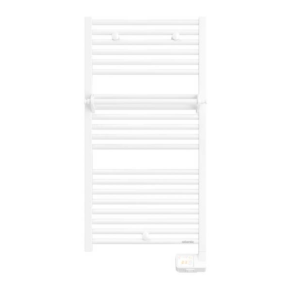 Sèche-serviettes électrique 2012 digital étroit blanc 500W - ATLANTIC - 831412