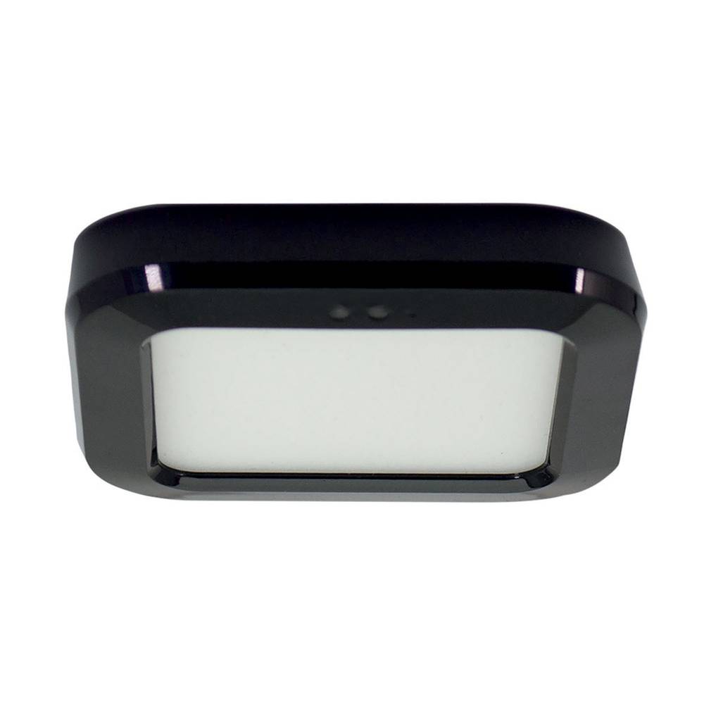 Spot LED noir 1.2W, 80 lm, 3000K, interrupteur infrarouge, recheargable, intensité variable, aimant à coller - Tibelec-0