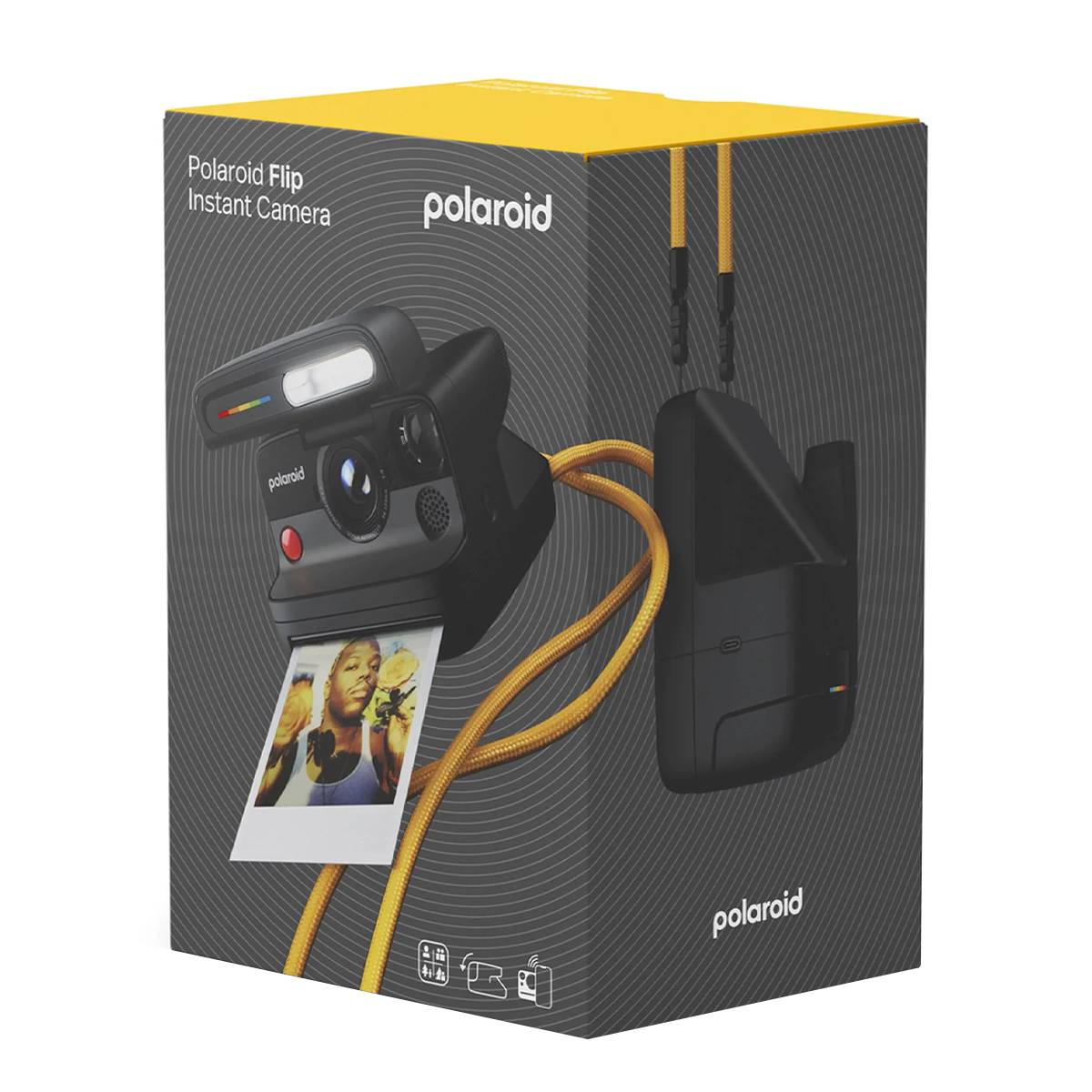 Appareil Photo Instantané Flip Compatible i-Type et 600 avec Sangle et Bluetooth-4