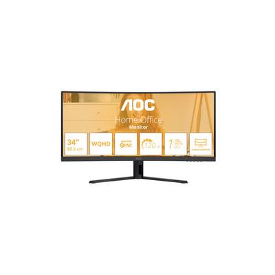 AOC B3 CU34B3E, 86,4 cm (34"), 3440 x 1440 pixels, Wide Quad HD, LED, 4 ms, Noir-0