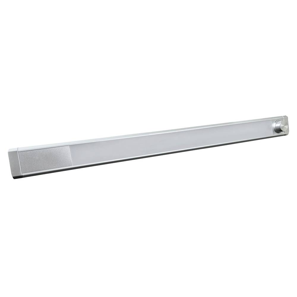 Réglette LED Argent 8W, 560 lm, intensité variable 3000 à 6500K, cordon alimentation integré, garantie 5 ans - Tibelec-0
