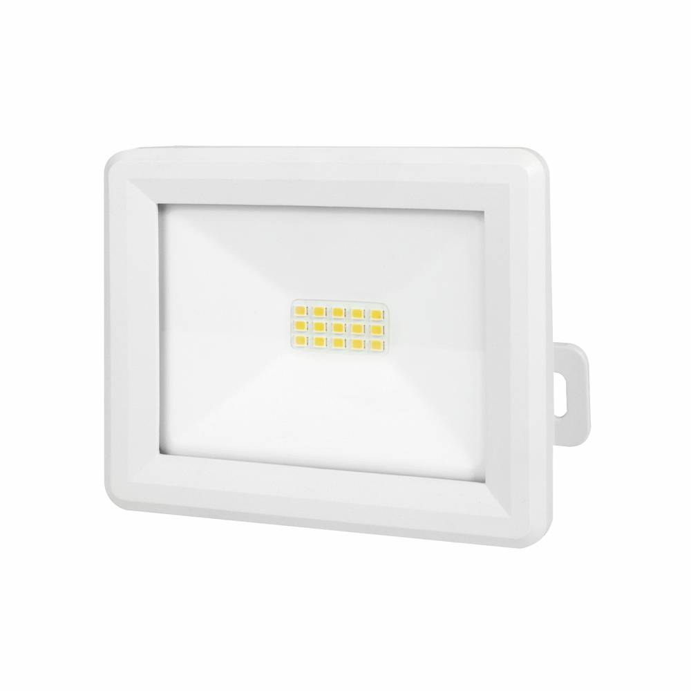 Projecteur LED Blanc 10W, 940 lumens, IP65, 4000K Blanc-neutre, connecteur rapide, fixation orientable 3D - Tibelec-0