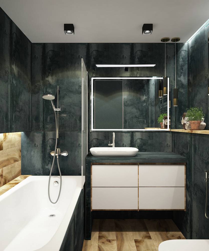 Aplique miroir LED noir 60cm, 12W, 4000 lm, IP44, 4000K, 3 types de fixation, bornier intégré, garantie 5 ans - Tibelec-2