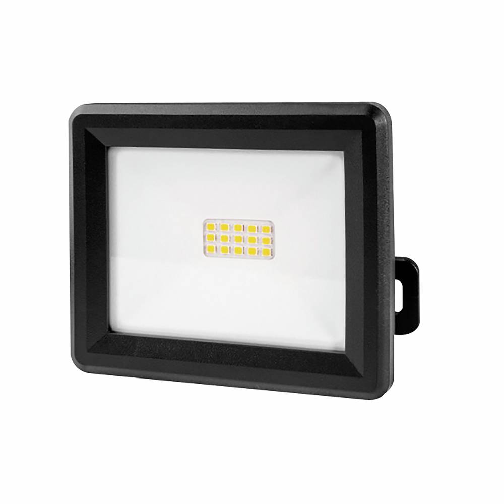 Projecteur LED Noir 10W, 940 lumens, IP65, 4000K Blanc-neutre, connecteur rapide, fixation orientable 3D - Tibelec-0