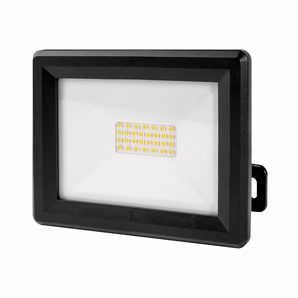 Projecteur LED Noir 20W, 1880 lumens, IP65, 4000K Blanc-neutre, connecteur rapide, fixation orientable 3D - Tibelec-0