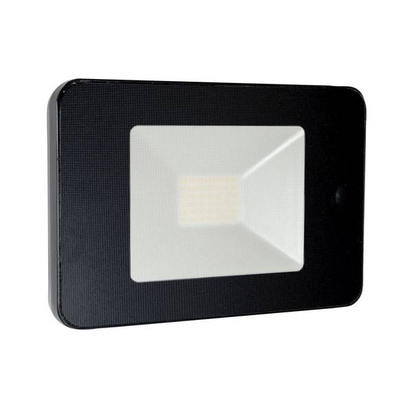Projecteur LED à télécommande noir 32W 2800lm IP65 4000K détecteur de mouvement HF étrier orientable Gar. 3 ans