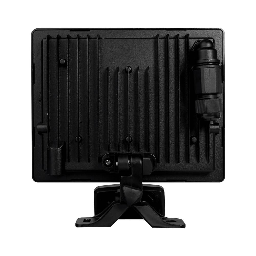 Projecteur LED Noir 50W 5500lm IP65 4000K détecteur de mouvement 3 réglages fixation orientable 3D-1