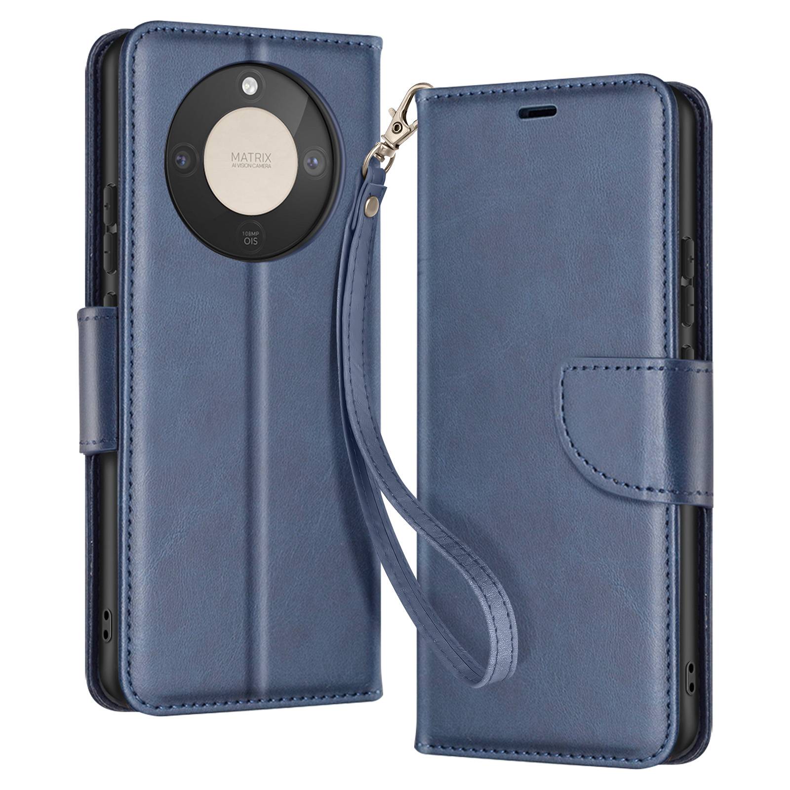 Étui Portefeuille pour Honor Magic 8 Lite Style Rétro avec Support-0