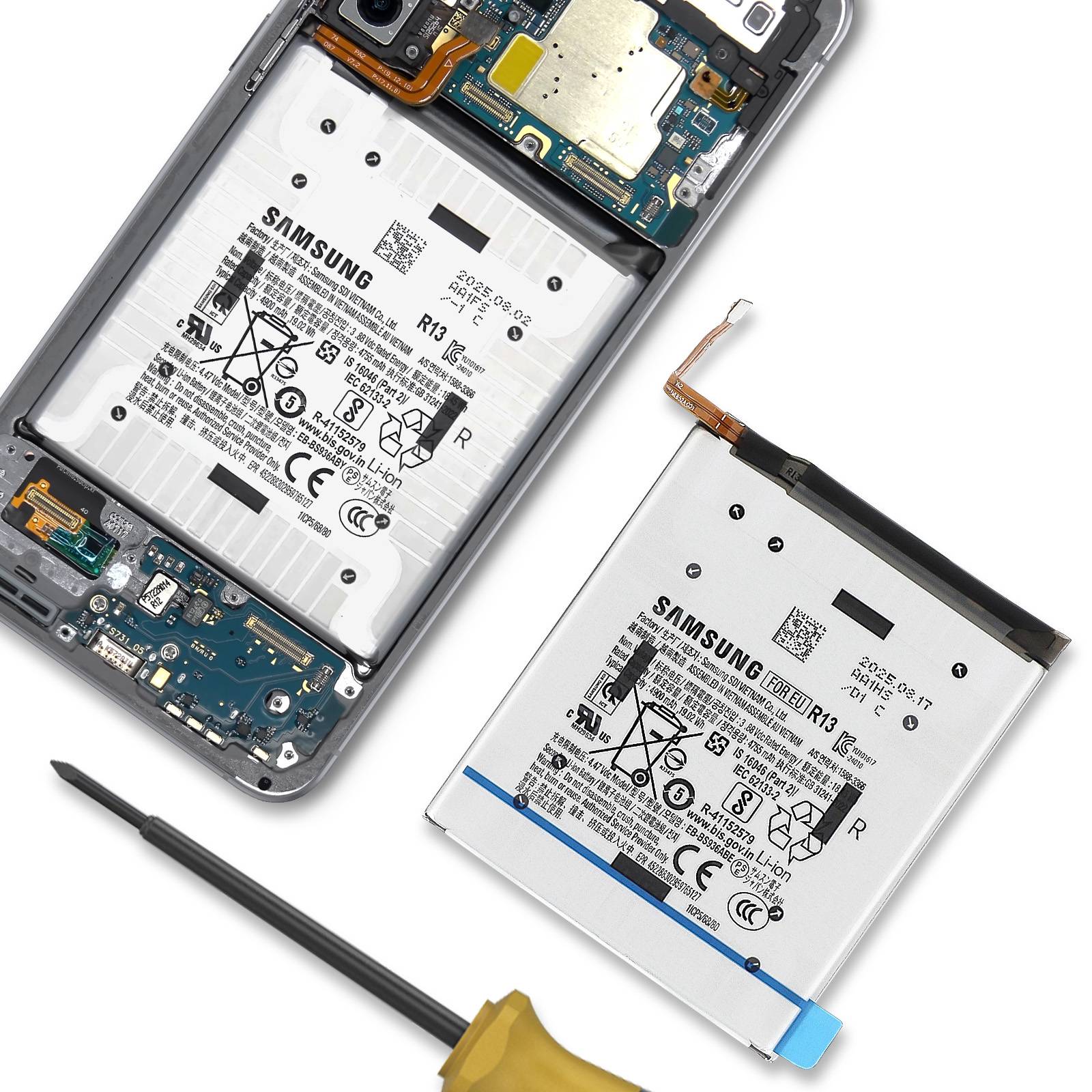Batterie Originale Galaxy S25 FE 4900mAh avec Nappe de Connexion Service Pack-2