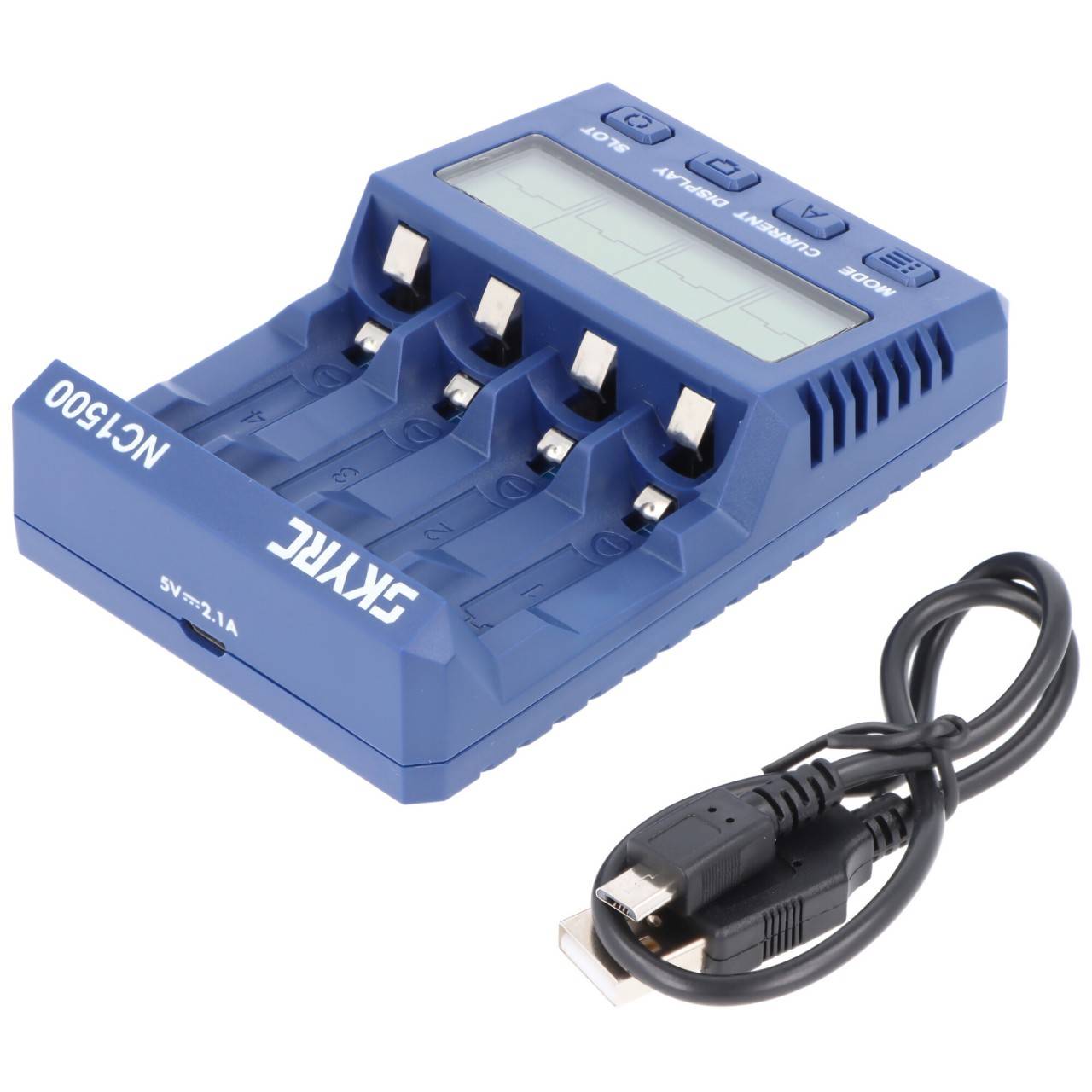 Chargeur intelligent SkyRC NC1500 avec fonction d'analyse pour batteries NiMH de taille AA, AAA-2